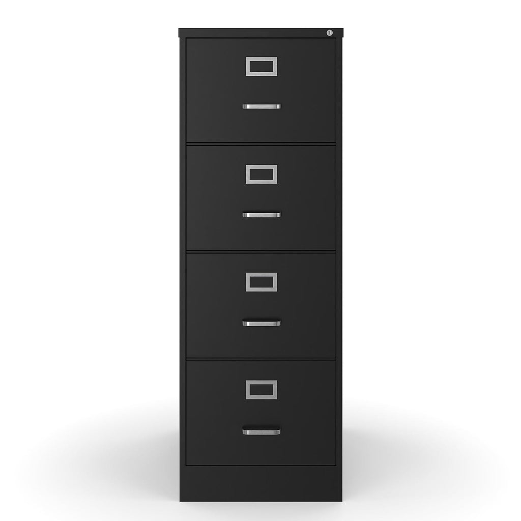4 Drawer Black Vertical File Cabinet J5521