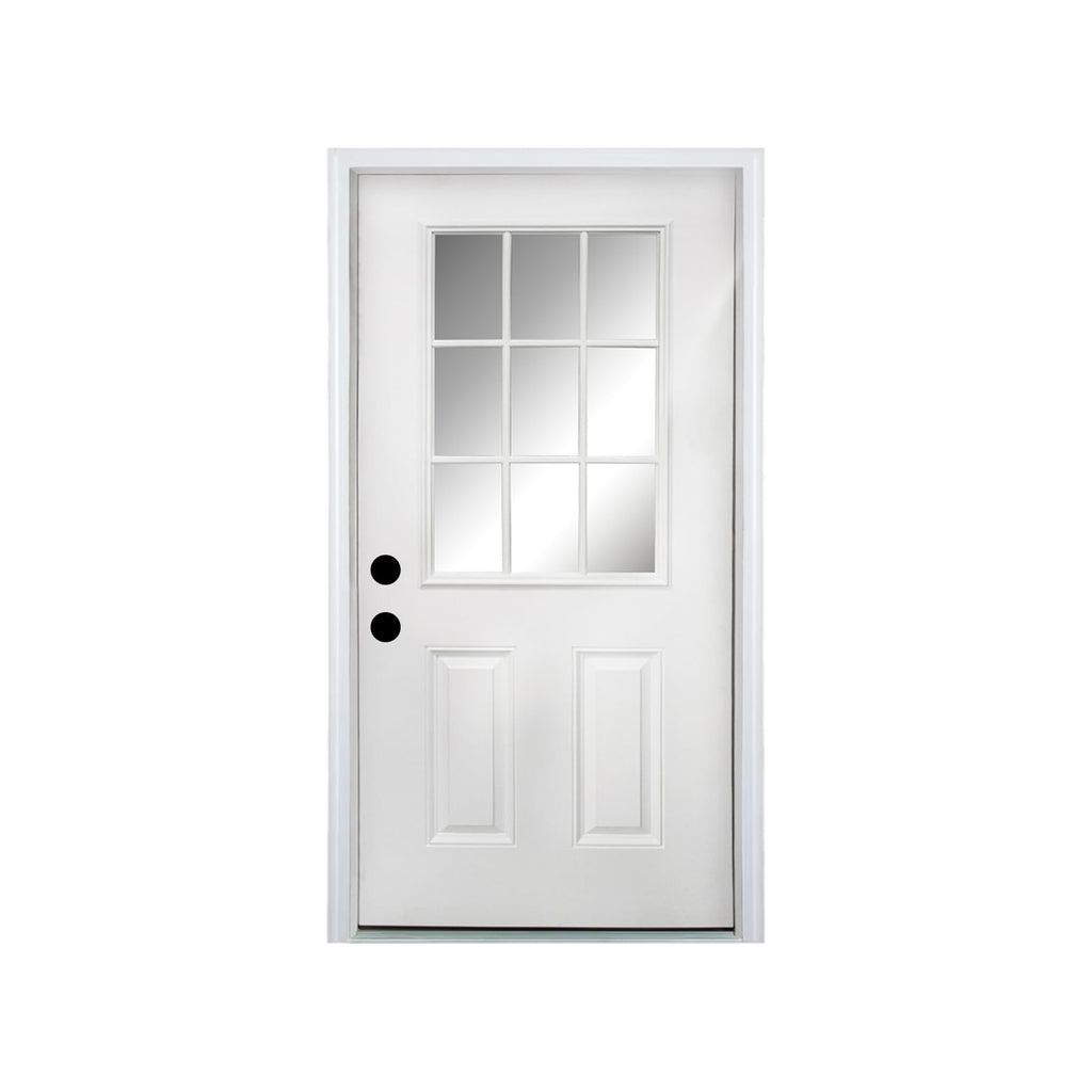 36 x 80 Fiberglass Entry Door with Vinyl Frame Low-E Glass Right Hand Inswing G732920