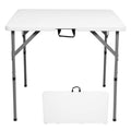34 inch White Folding Plastic Table P52173