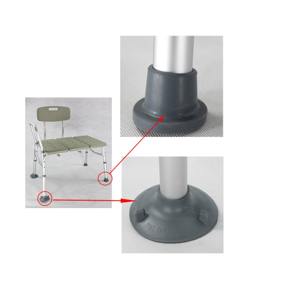 Adjustable Plastic Tub Transfer Bench with Back Non-Slip Seat F721
