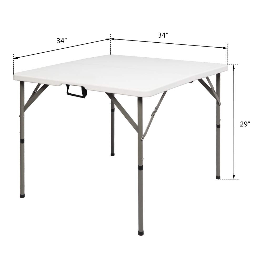 34 inch White Folding Plastic Table P52173
