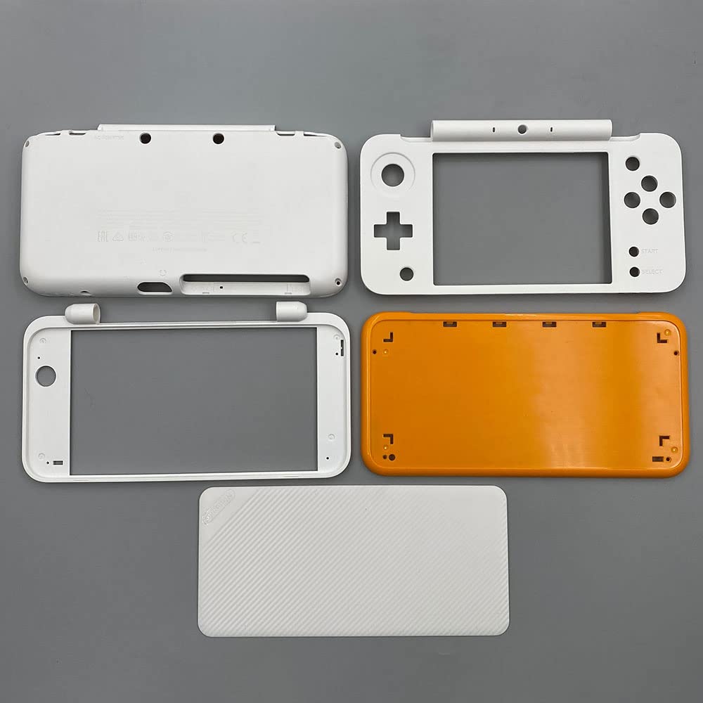 New Housing Case Cover Shell for 2DS XL White & Yellow S79876