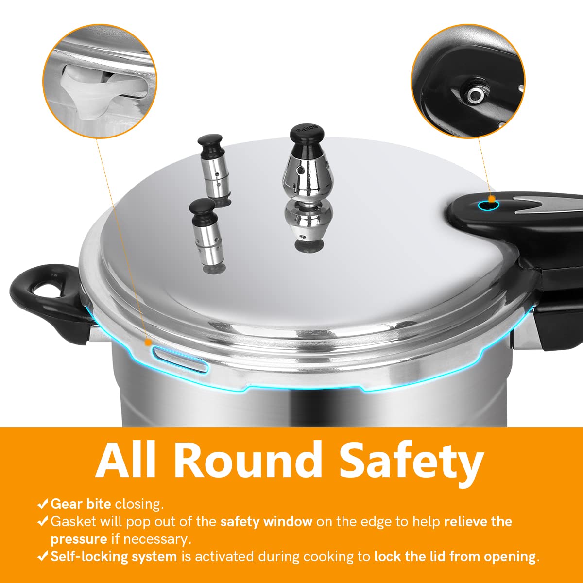 5.3 Qt Aluminum Stovetop Pressure Cooker & Canner A637222