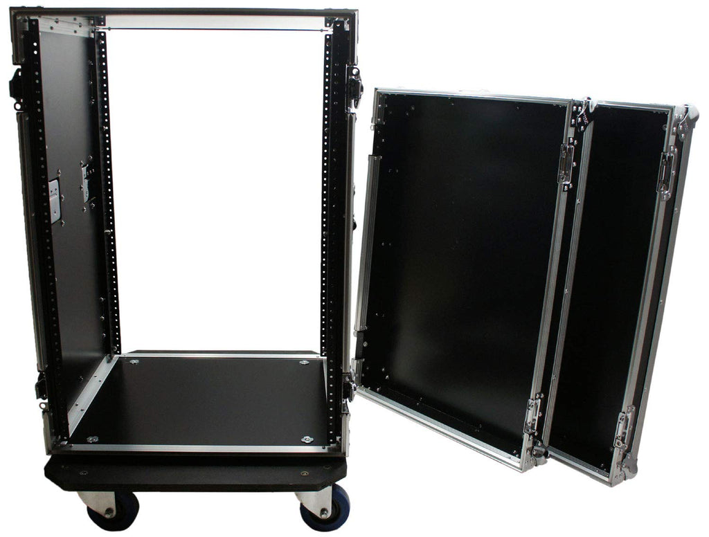 16U Amp Rack Case with Wheels Q615