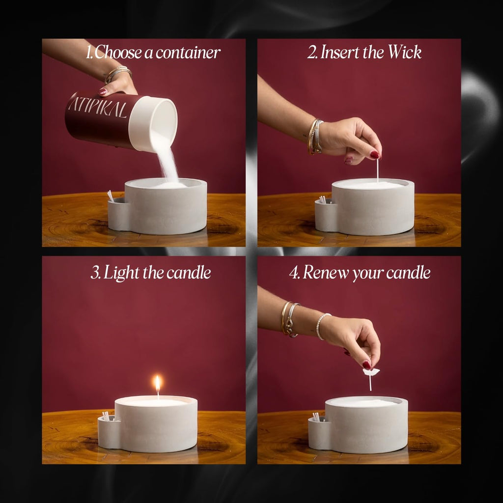 18oz Sand Pearled Candle with 30 Wicks F1007
