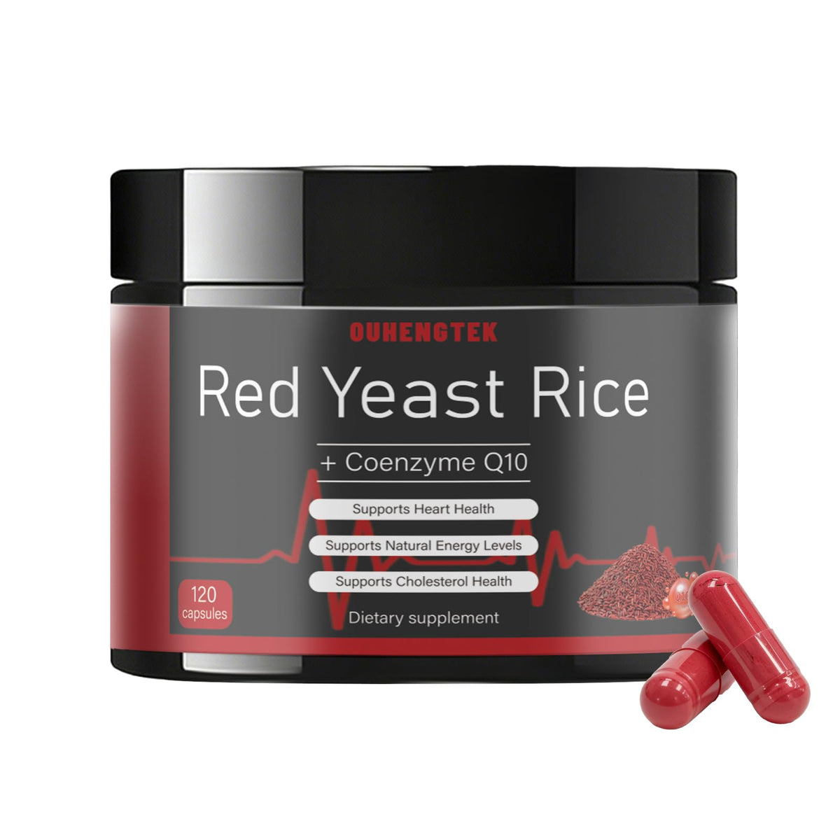 Red Yeast Rice with CoQ10 1200mg 120 Capsules S799
