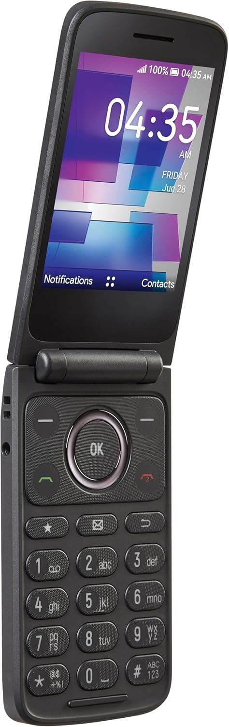 4G LTE Flip Phone 16GB Stone Gray F297