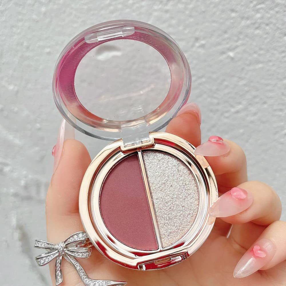Double Color Matte Shimmer Metal Eye Shadow Powder T1860