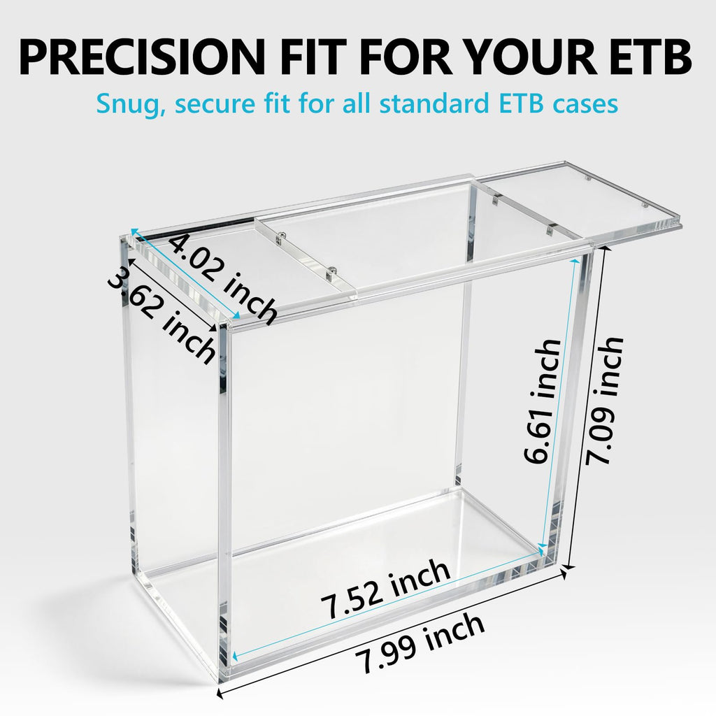 Acrylic Case, 1 Pack, Smooth Sliding Lid T826919