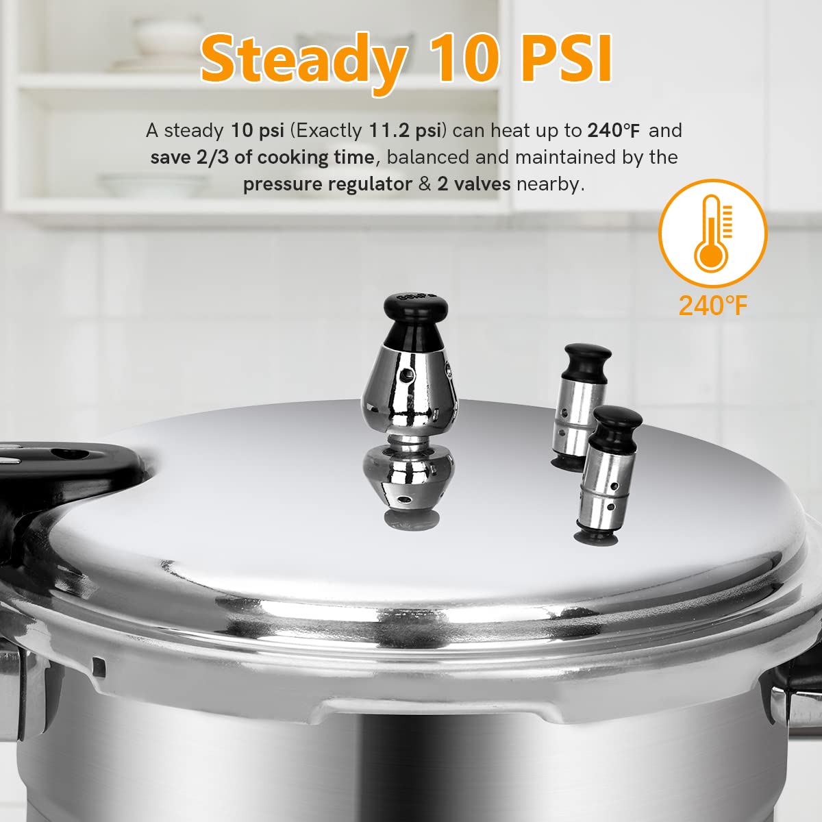5.3 Qt Aluminum Stovetop Pressure Cooker & Canner A637222