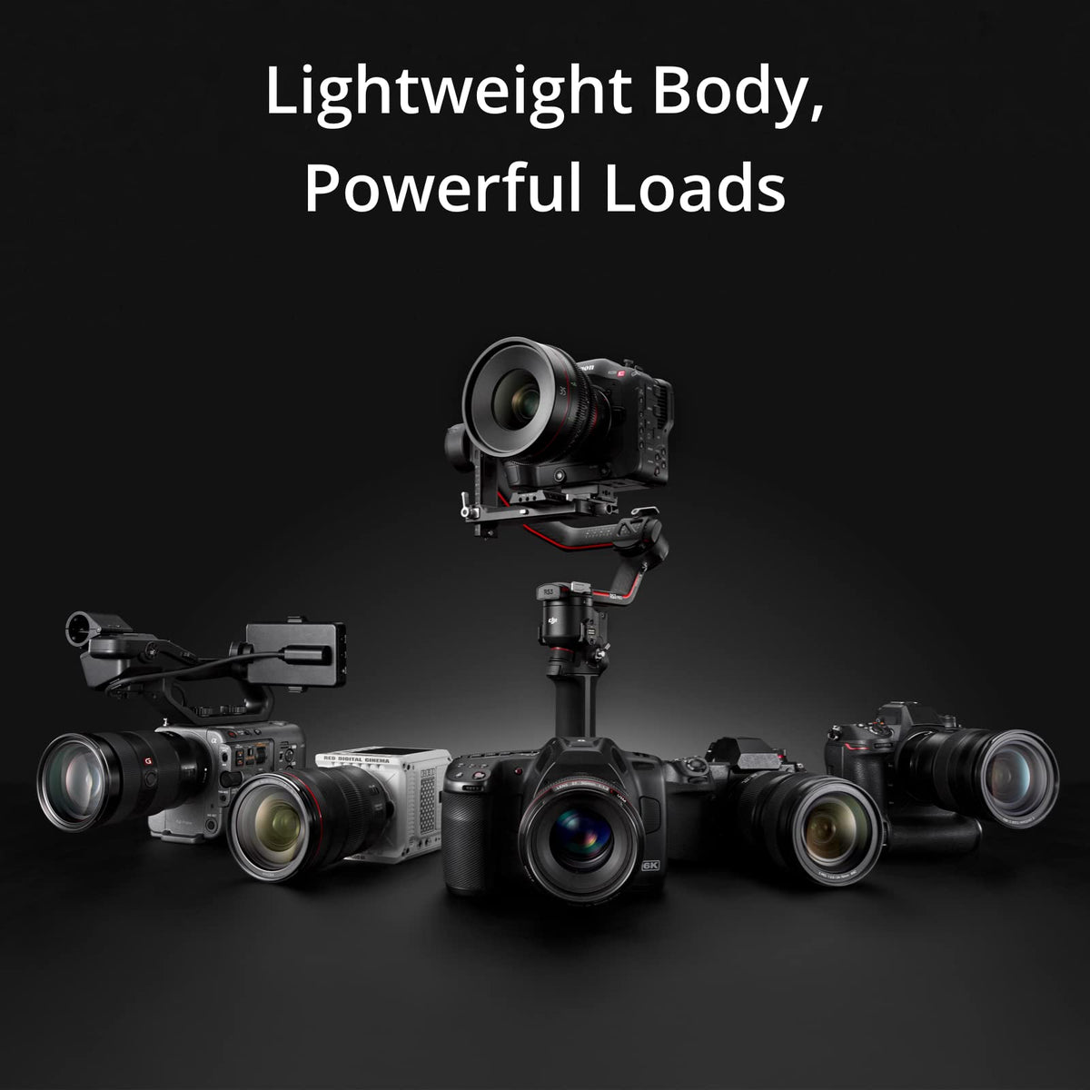 3-Axis Gimbal Stabilizer with Carbon Fiber Arms, Black O20571