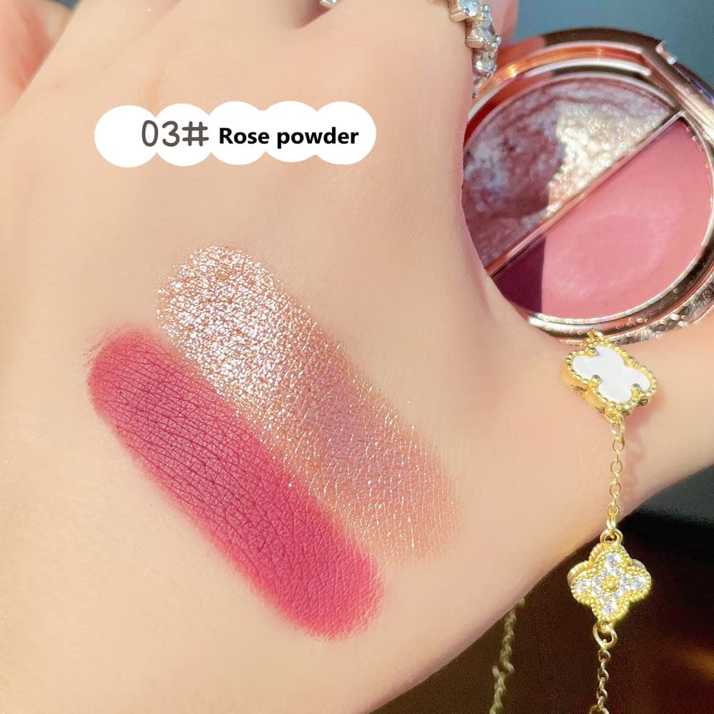 Double Color Matte Shimmer Metal Eye Shadow Powder T1860