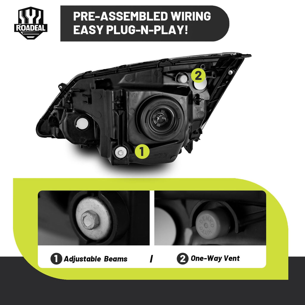 Headlights for 2007-2011 Honda CR-V P974