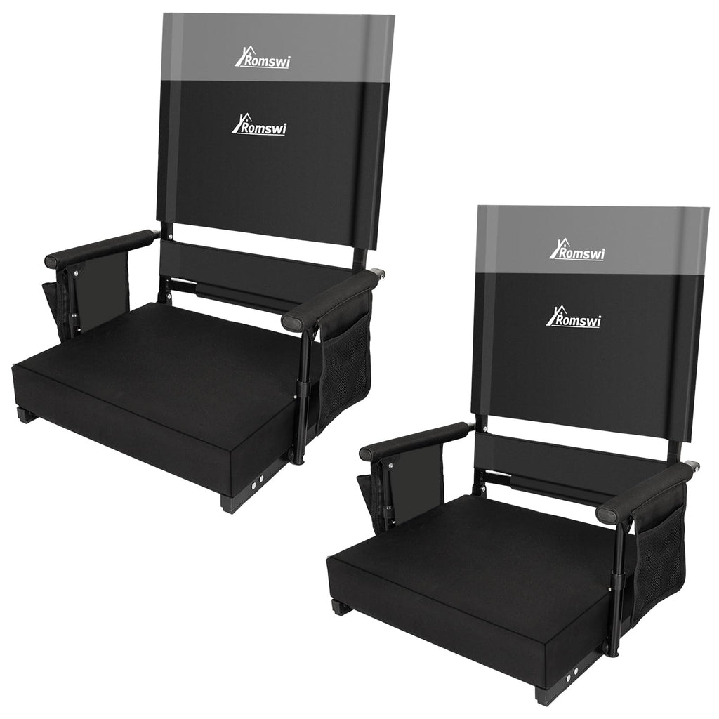 2-Pack Stadium Seats with Back Support and Armrests C678793