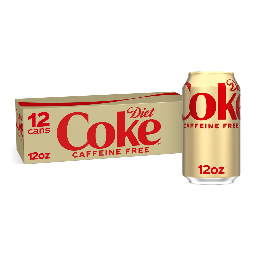 Caffeine Free Soda Soft Drink, 12 fl oz, 12 Pack S9318