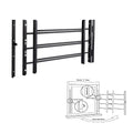 Black Adjustable Tubular Steel Window Security Bars V479145