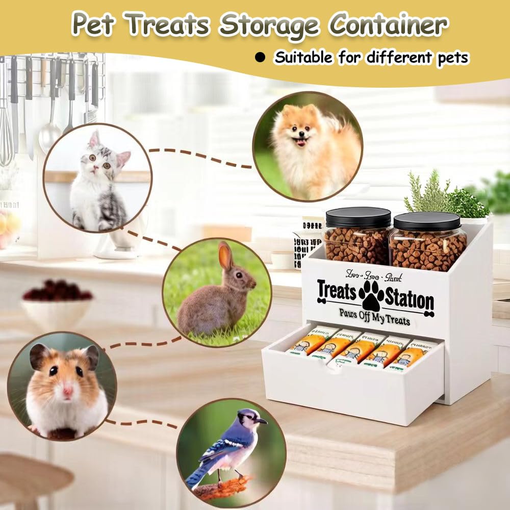 Pet Food Storage Container with Drawer N11226