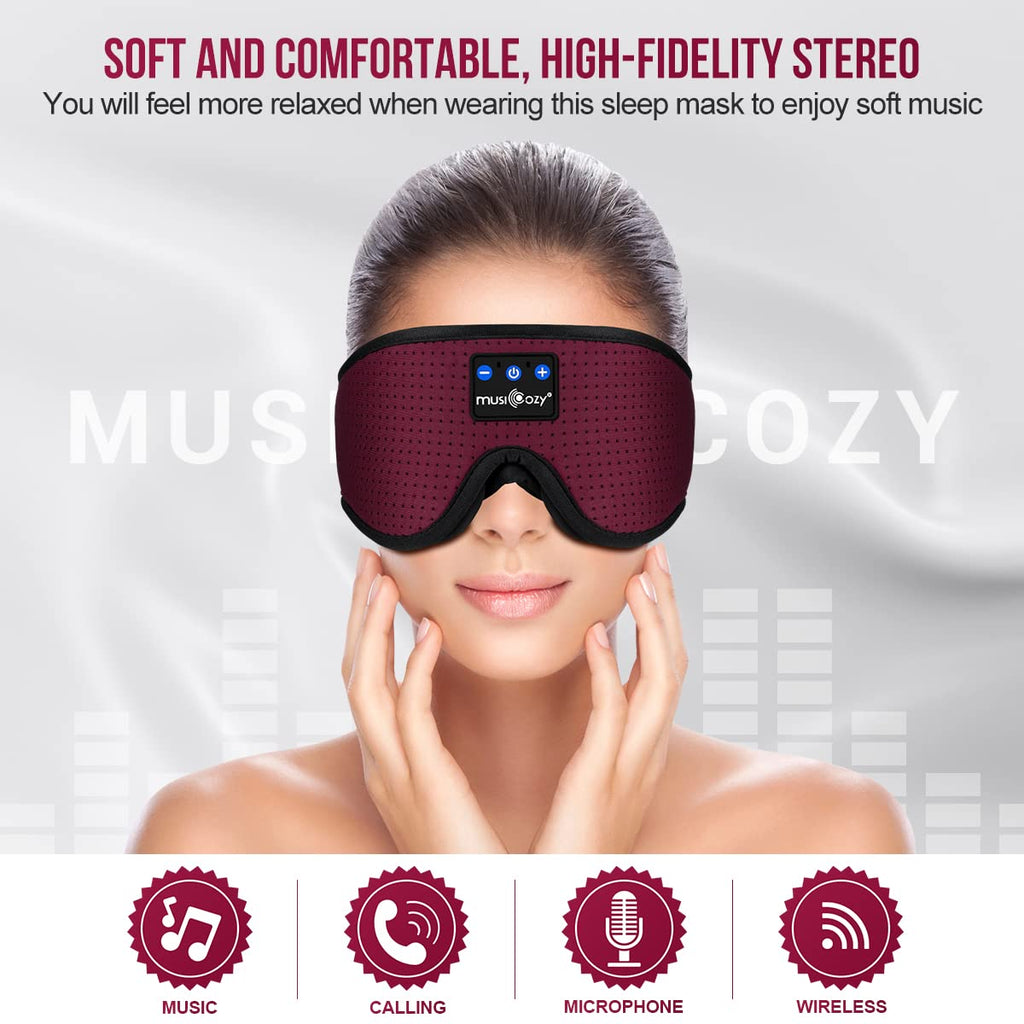 3D Bluetooth Sleep Mask Headphones Pack of 2 P57306