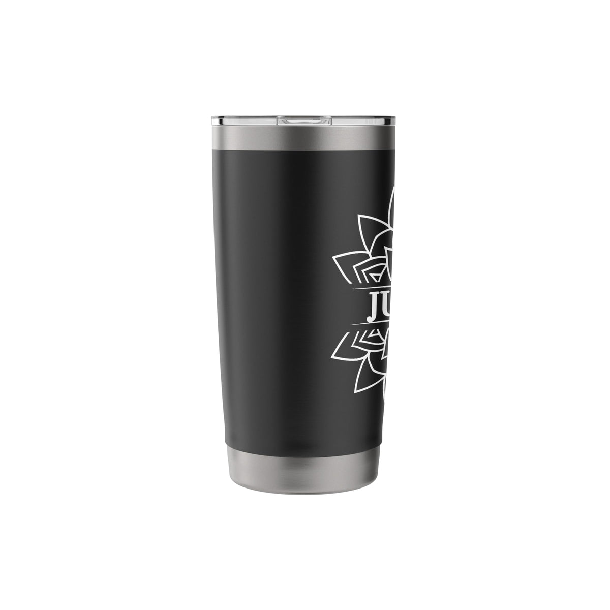 Black White Stainless Steel Insulated Travel Mug M75855