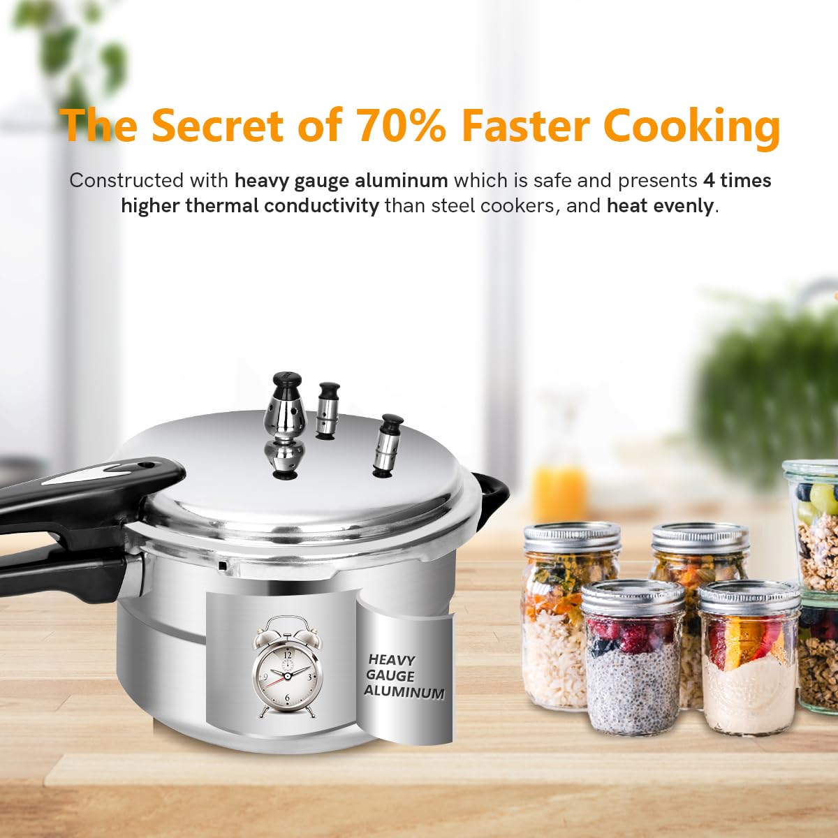 5.3 Qt Aluminum Stovetop Pressure Cooker & Canner A637222