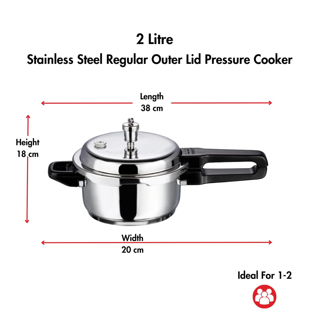Stainless Steel 2-Liter Pressure Cooker N712782