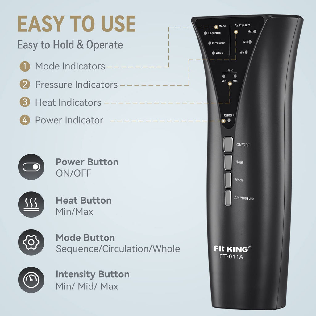 Foot & Leg Compression Massager with Knee Heating A29479