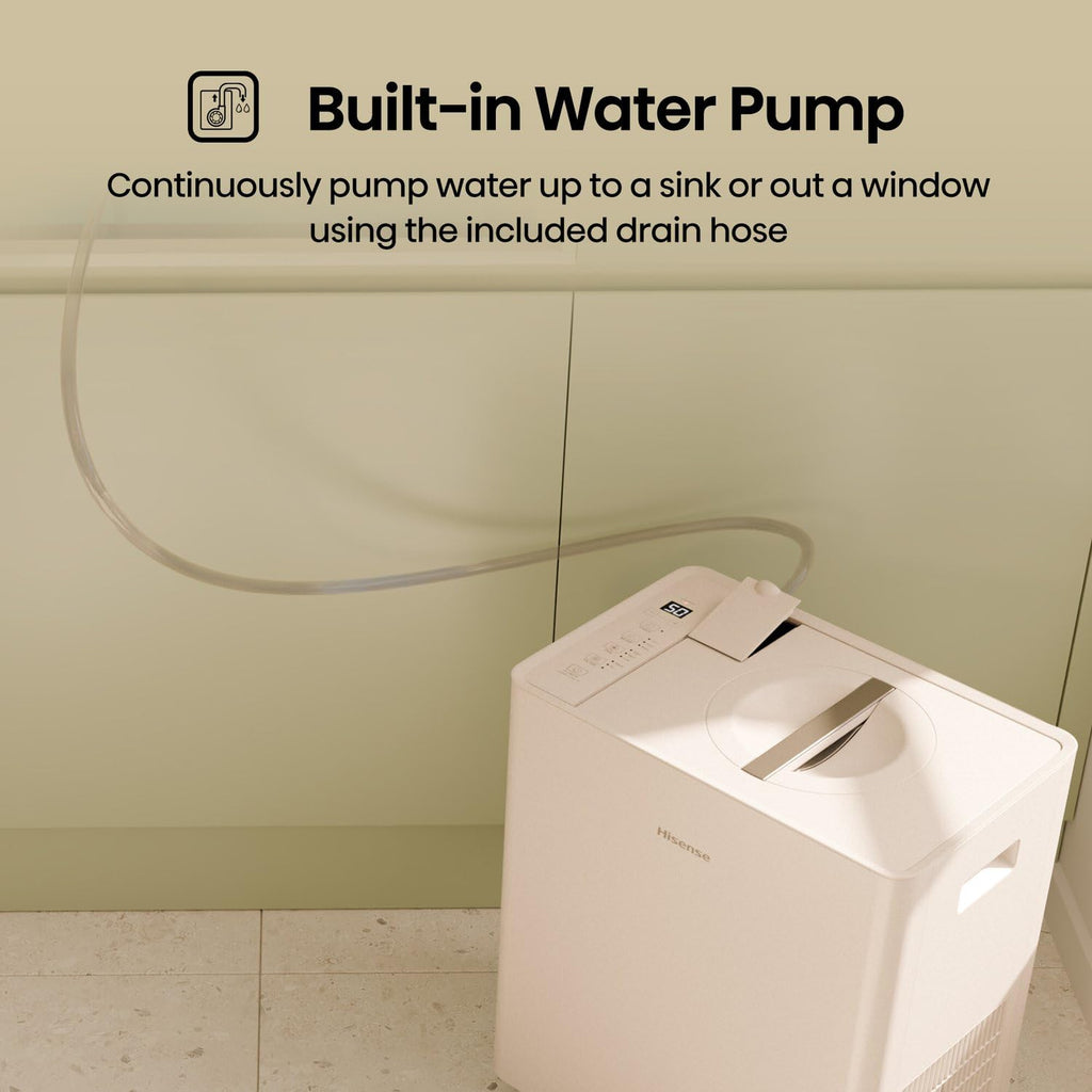 50-Pint Portable Dehumidifier with Built-In Pump Q70909