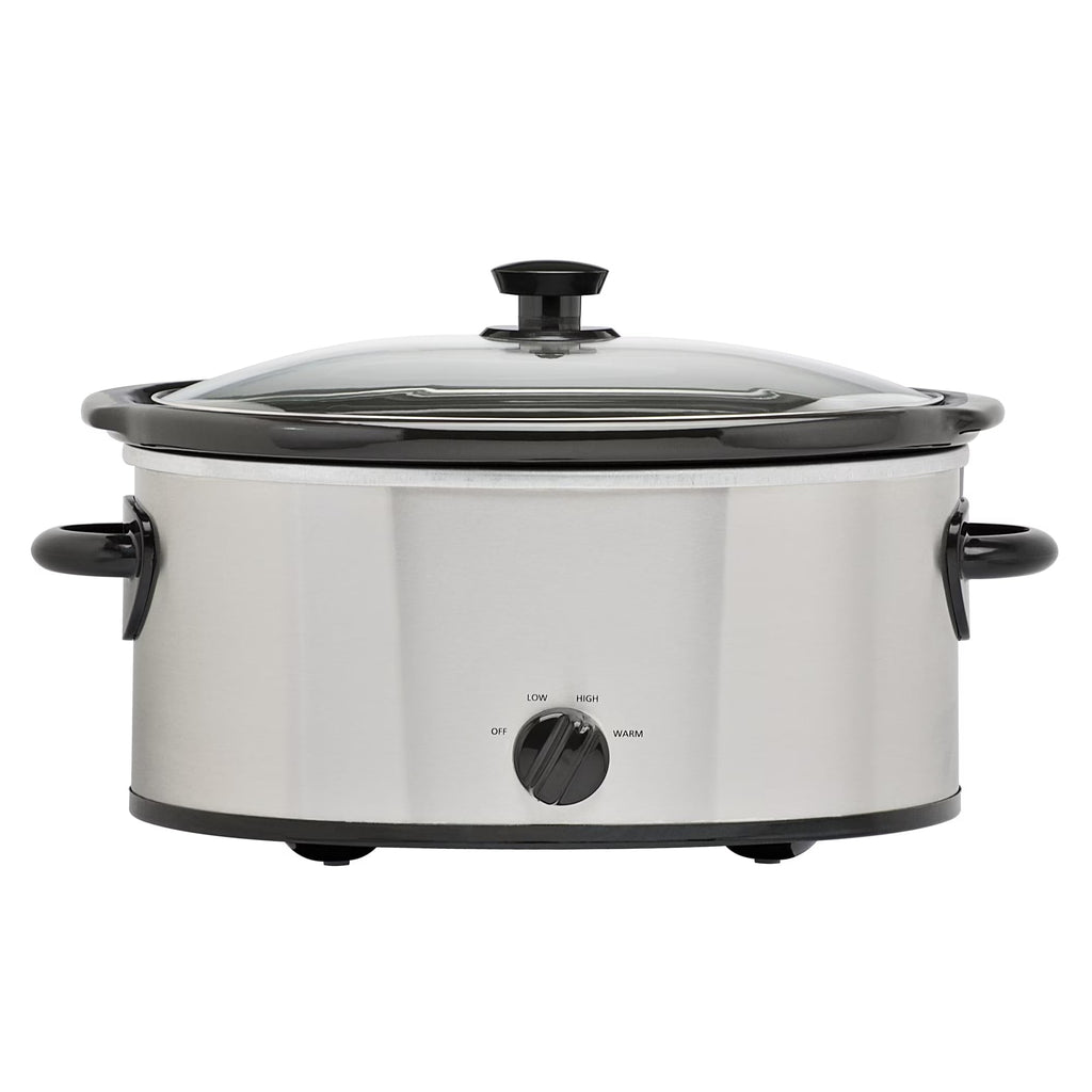 6 Quart Stainless Steel Slow Cooker Q311248