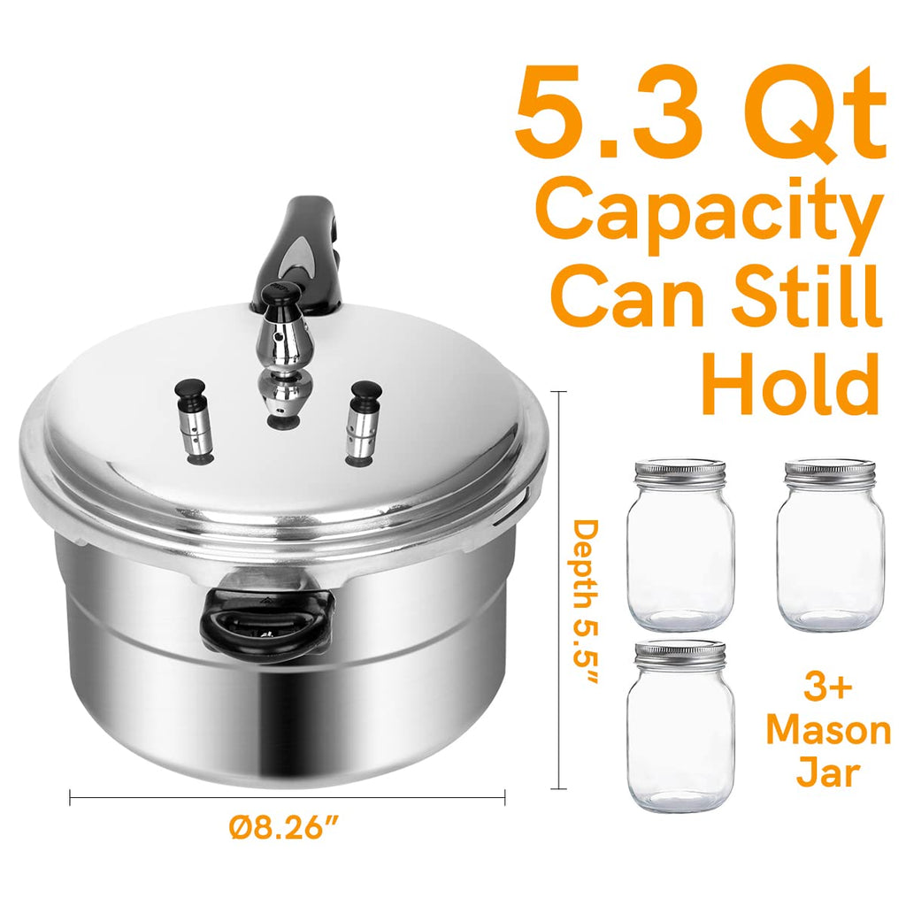 5.3 Qt Aluminum Stovetop Pressure Cooker & Canner A637222