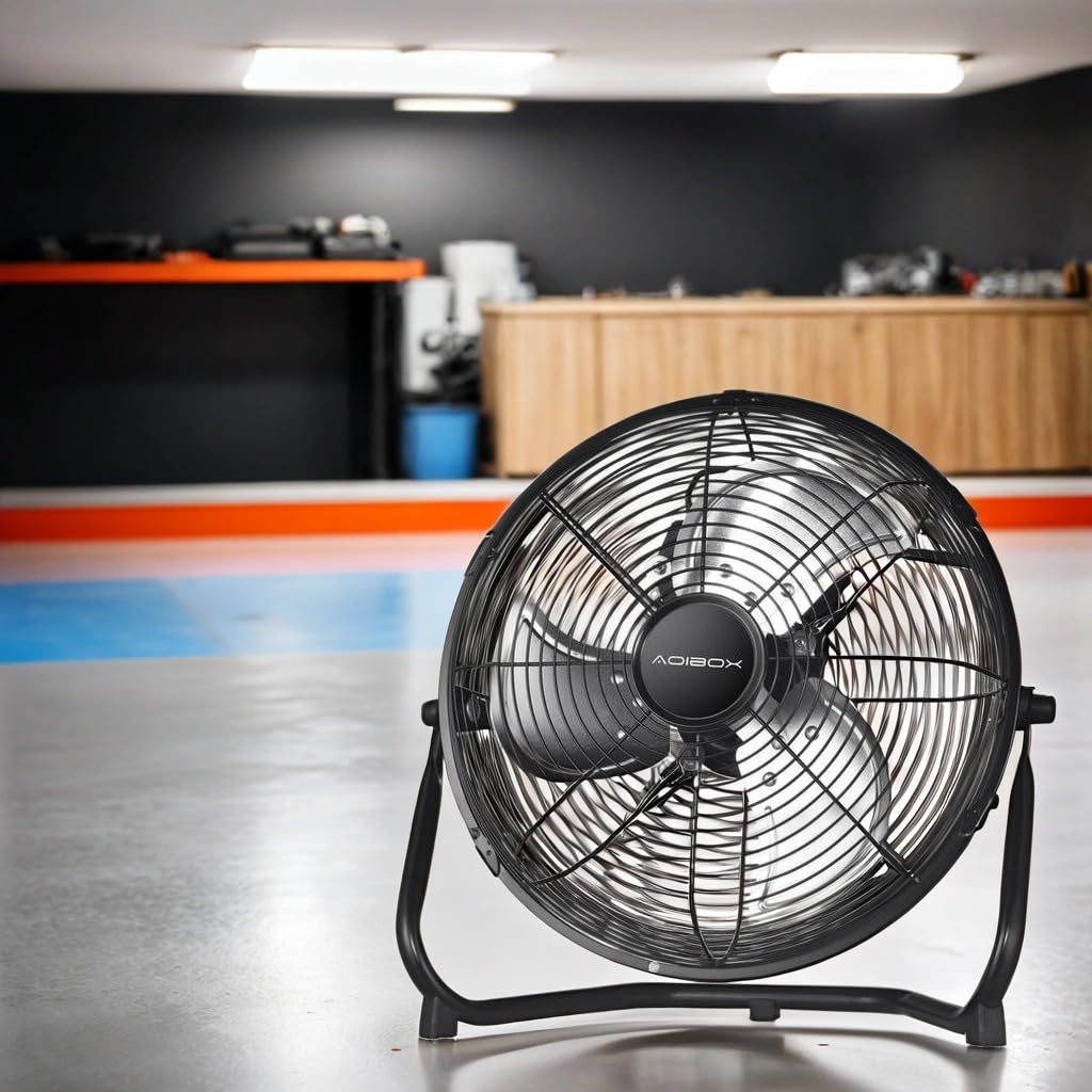 20 in. 3 Speed Metal Floor Fan with Tilting Head N16515
