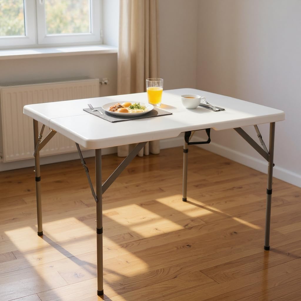 34 inch White Folding Plastic Table P52173