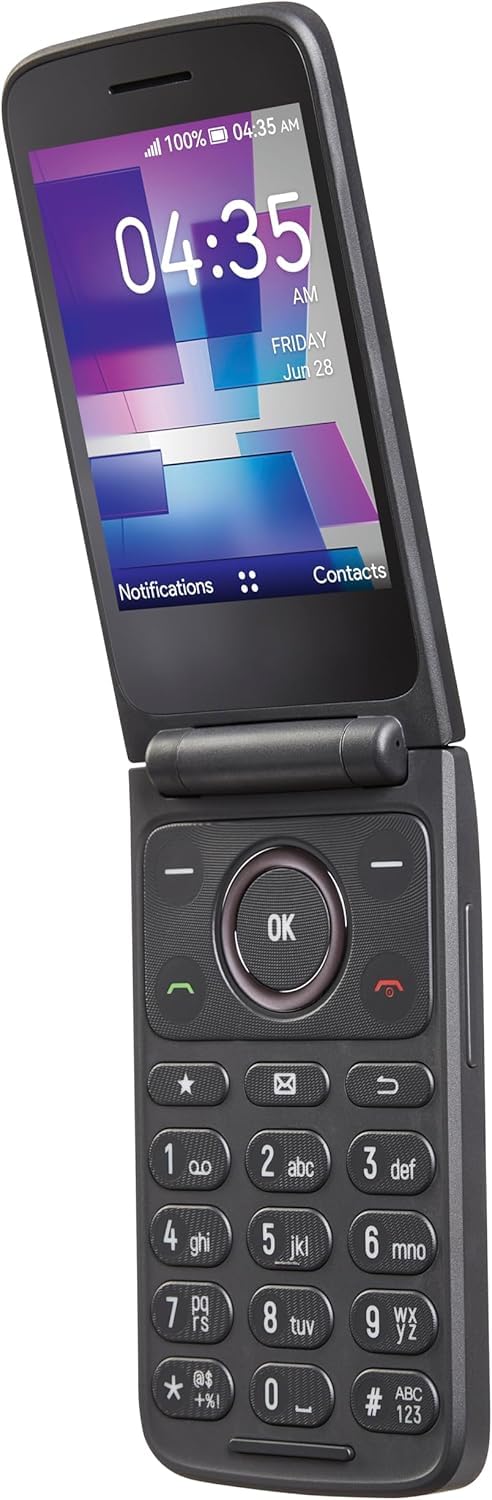 4G LTE Flip Phone 16GB Stone Gray F297