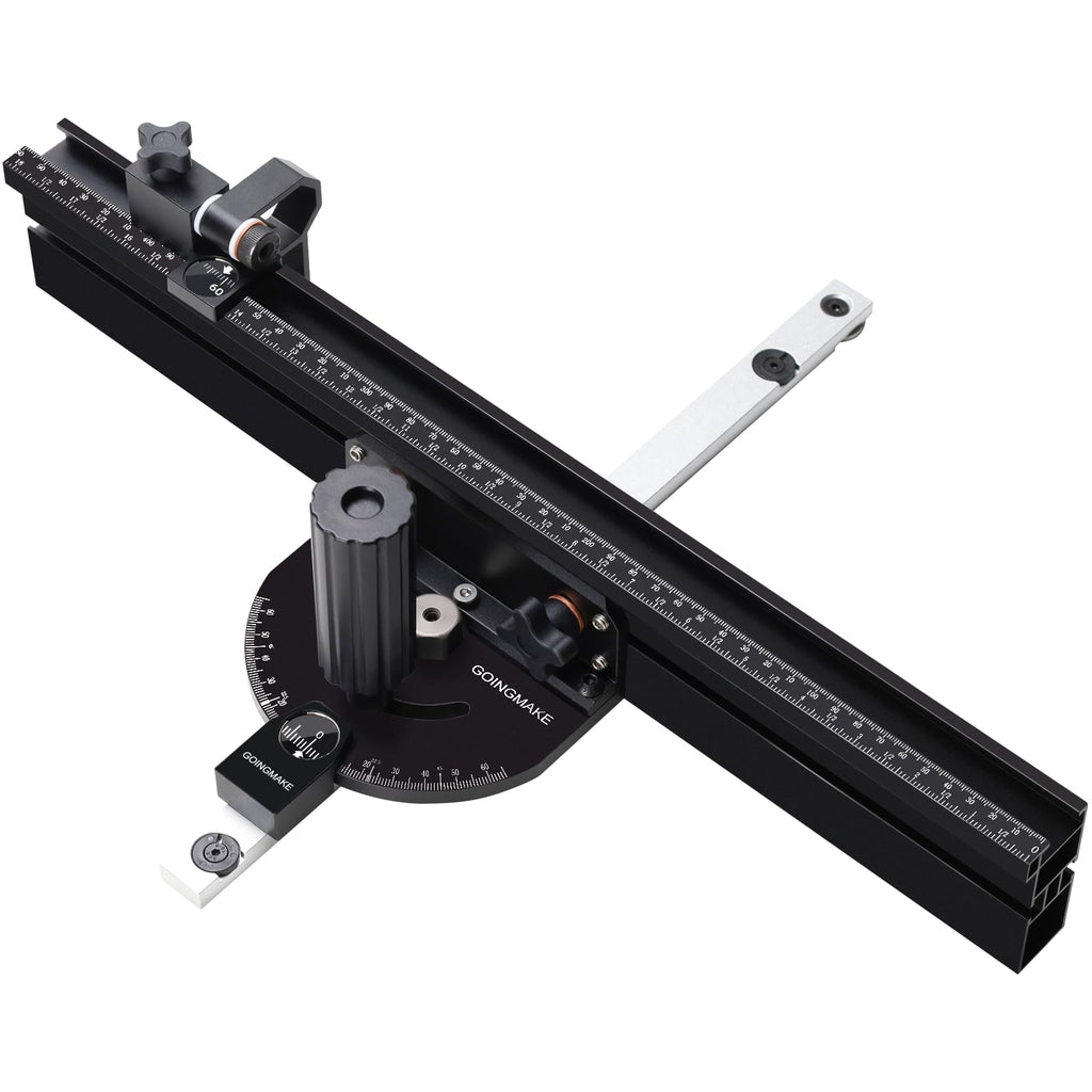 Portable Table Saw Miter Gauge with 18 Inch Fence and Flip Stop X77621