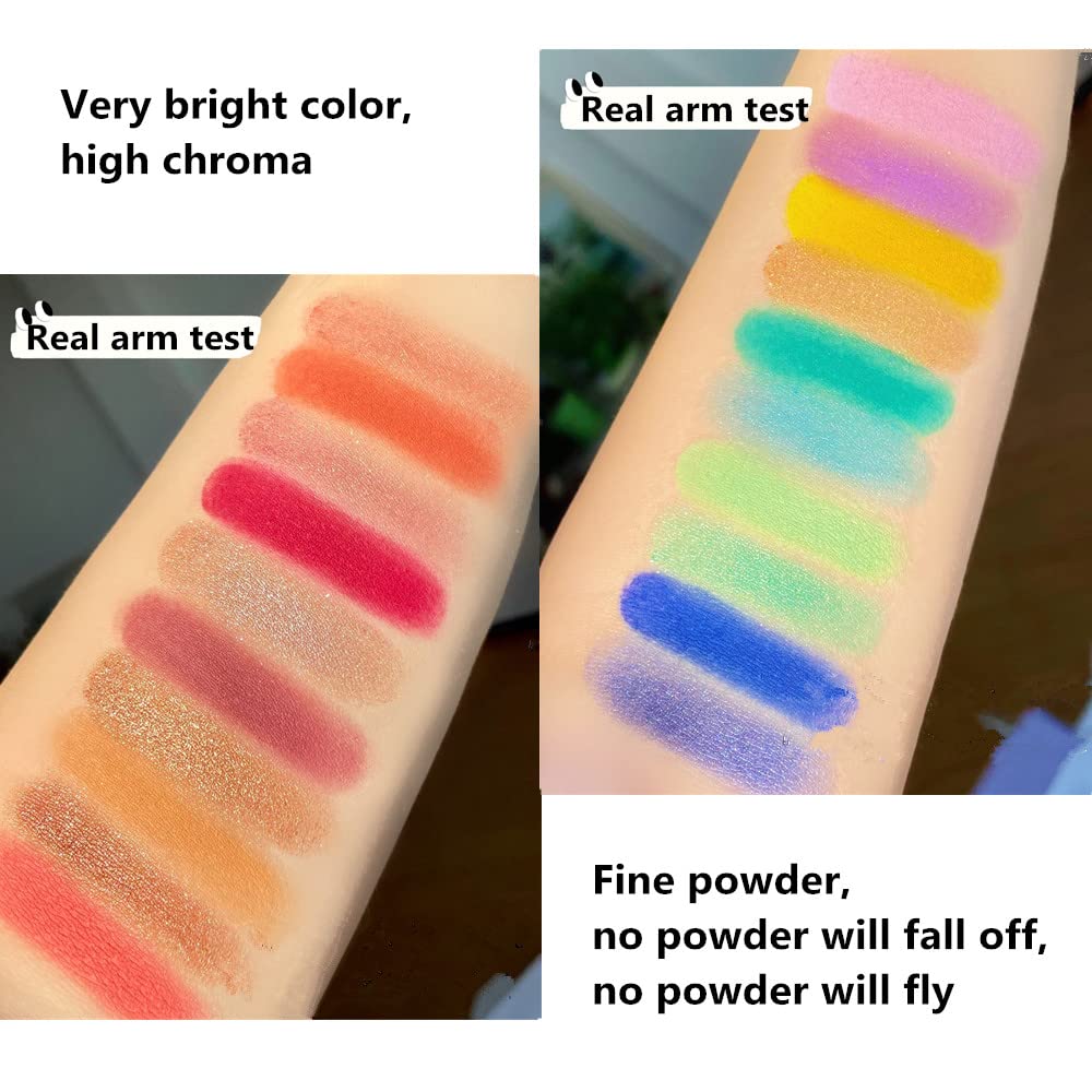 Double Color Matte Shimmer Metal Eye Shadow Powder T1860