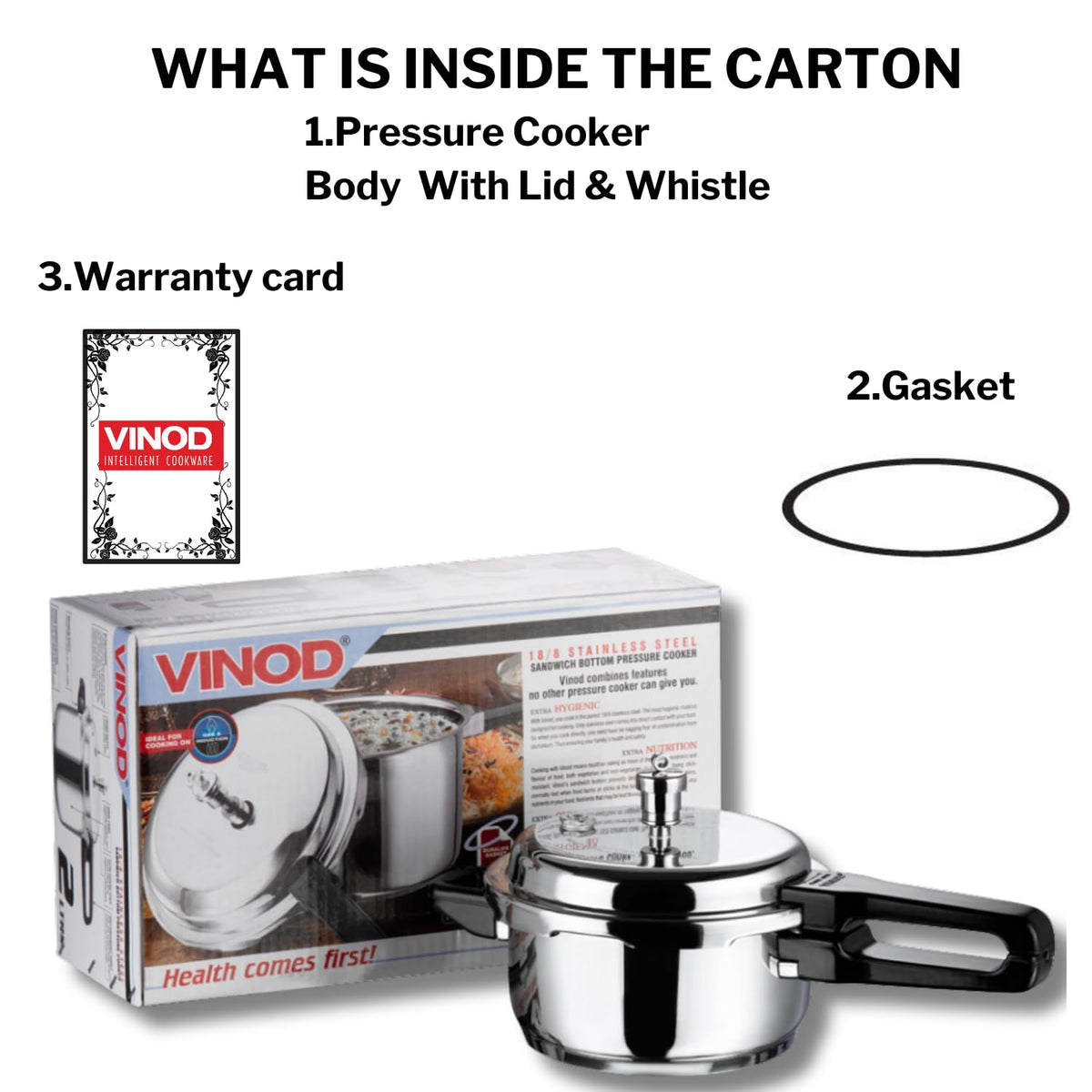 Stainless Steel 2-Liter Pressure Cooker N712782