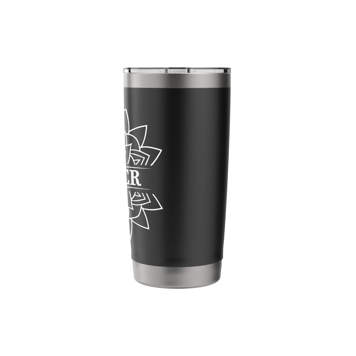 Black White Stainless Steel Insulated Travel Mug M75855
