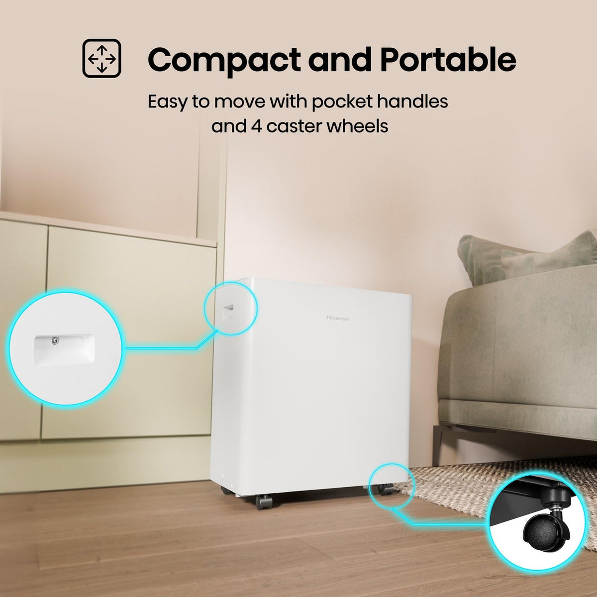 50-Pint Portable Dehumidifier with Built-In Pump Q70909