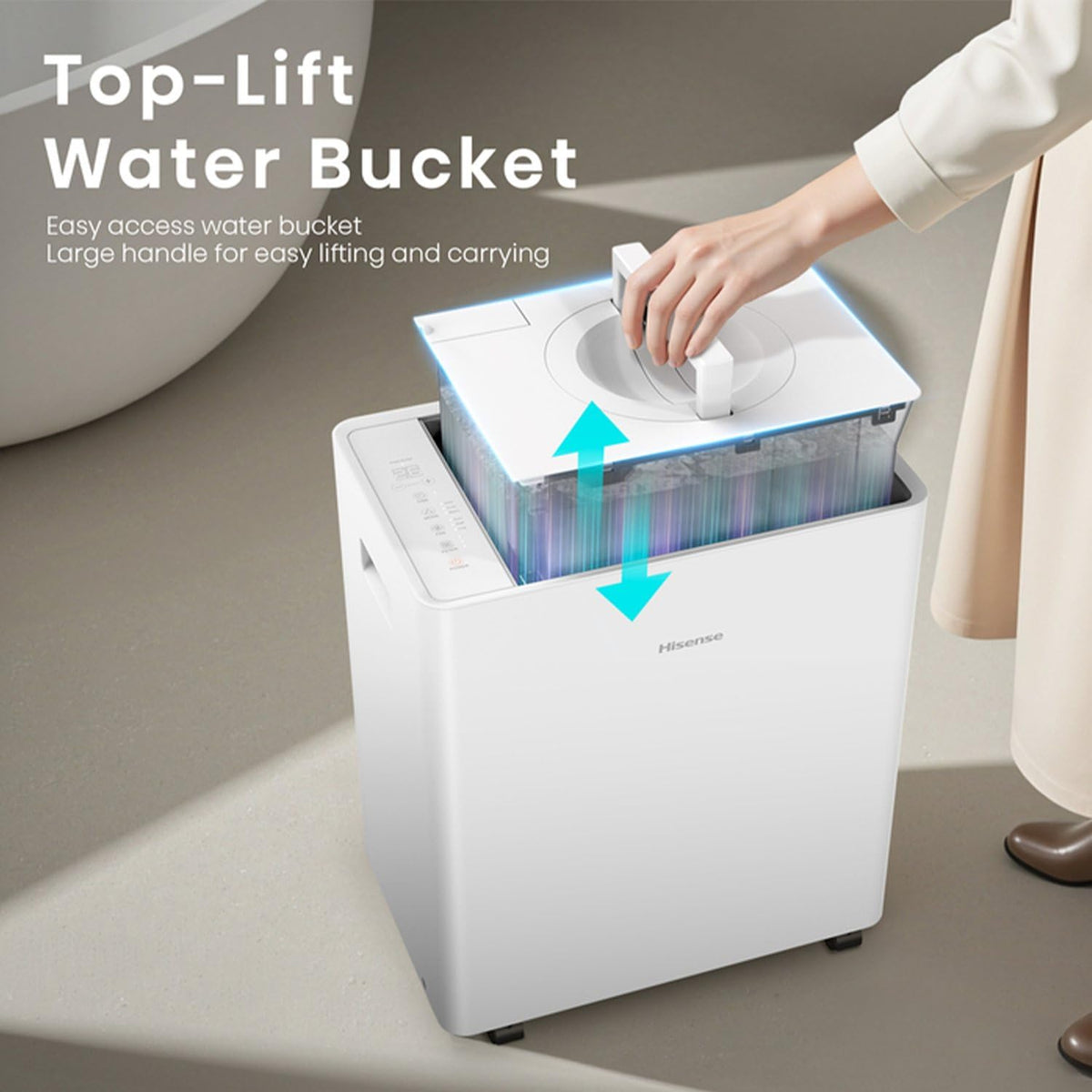 50-Pint Portable Dehumidifier with Built-In Pump Q70909