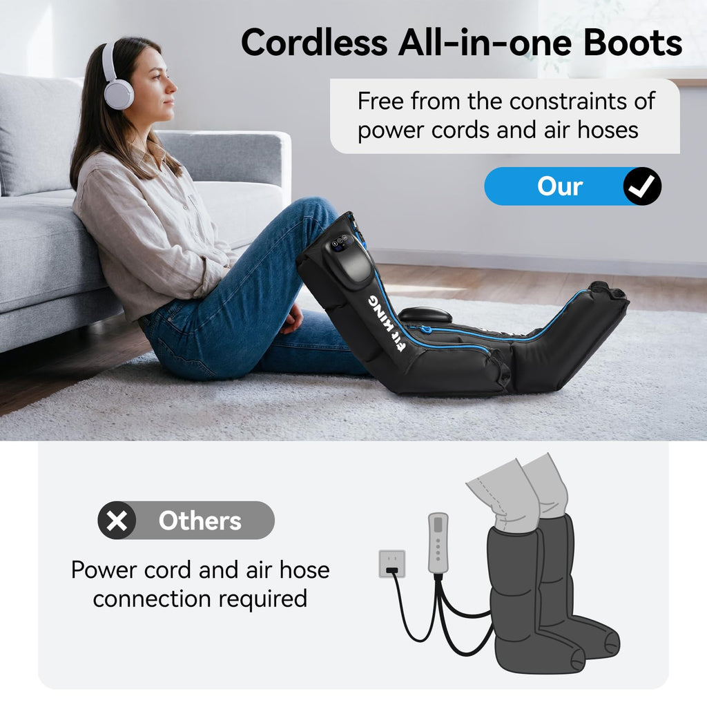 Cordless Foot and Calf Massage Boots X83865