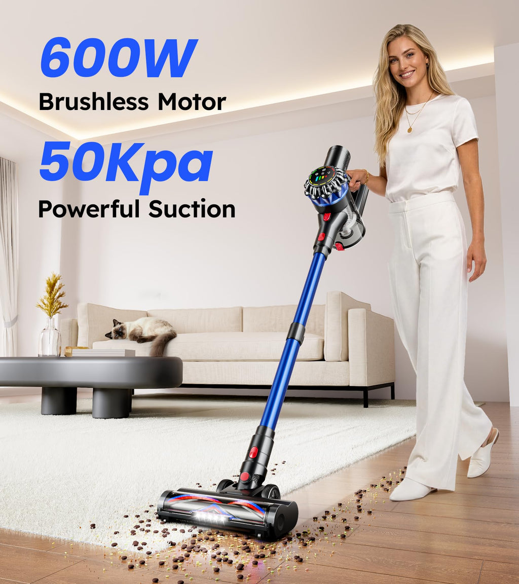 600W 50Kpa 65Mins Cordless Stick Vacuum Cleaner Y593102