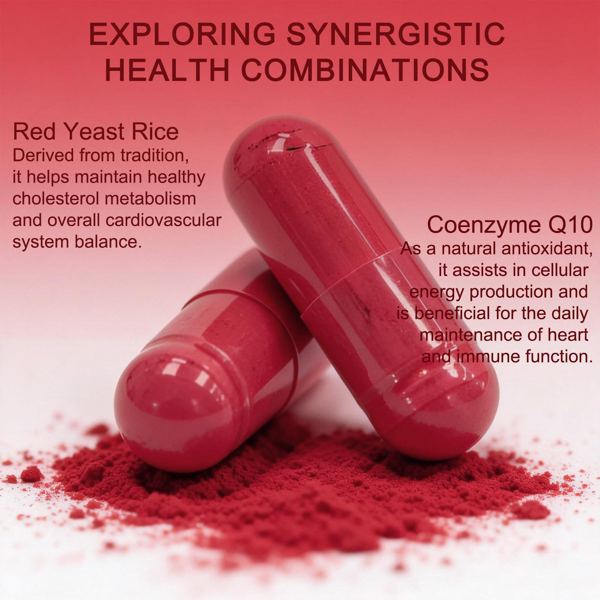 Red Yeast Rice with CoQ10 1200mg 120 Capsules S799