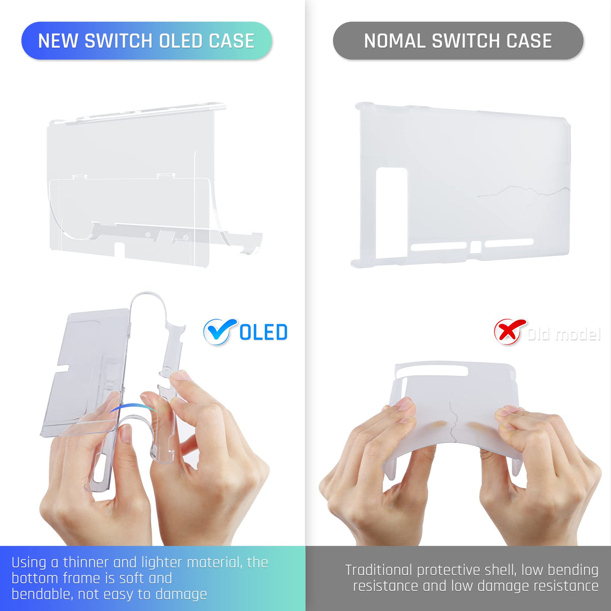Protective Case for Nintendo Switch OLED Model with Screen Protector G877421