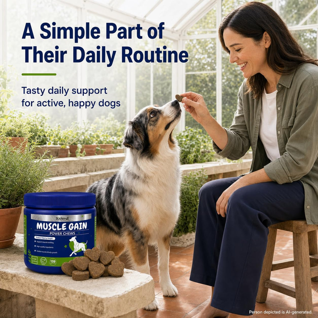 High Protein Muscle Support Soft Chews for Dogs, 120 Count I611054