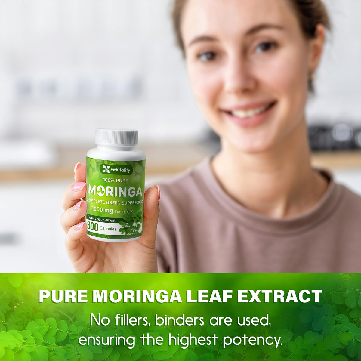Moringa Oleifera Leaf Extract Capsules 150 Count X361