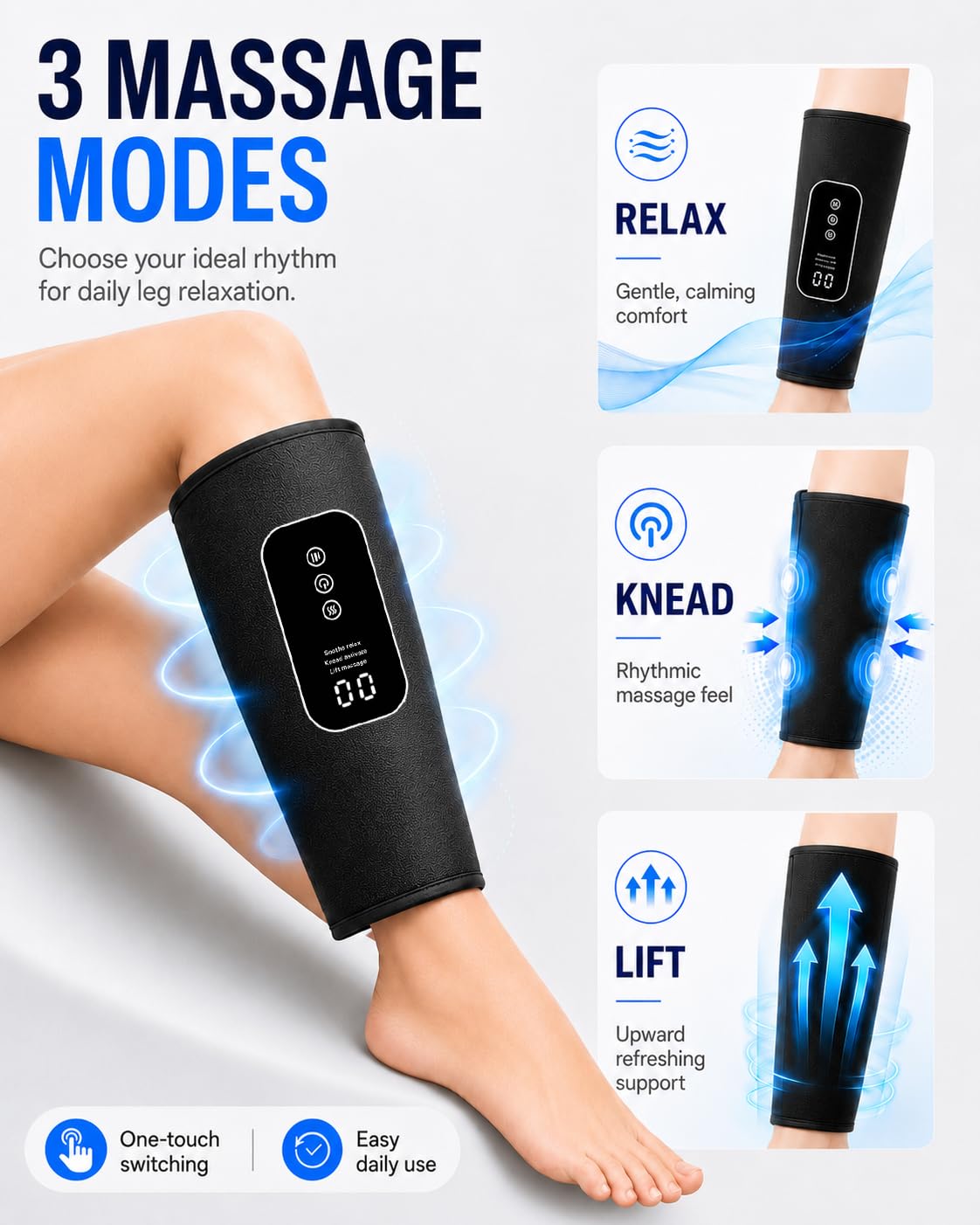 Cordless Leg Massager with Heat H4060