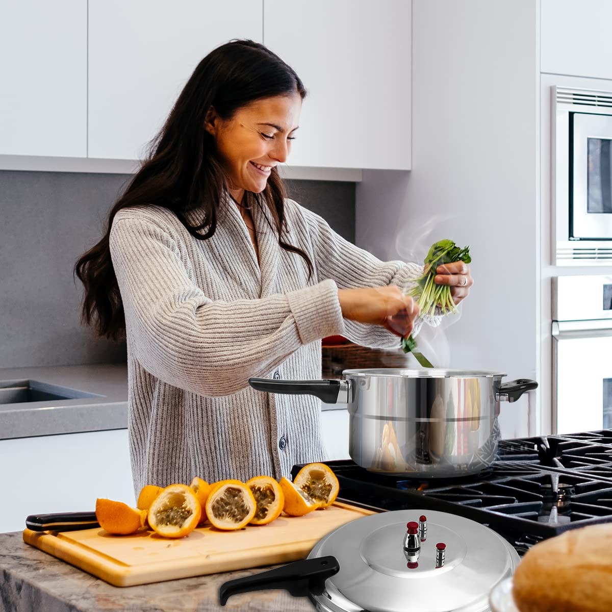 5.3 Qt Aluminum Stovetop Pressure Cooker & Canner A637222