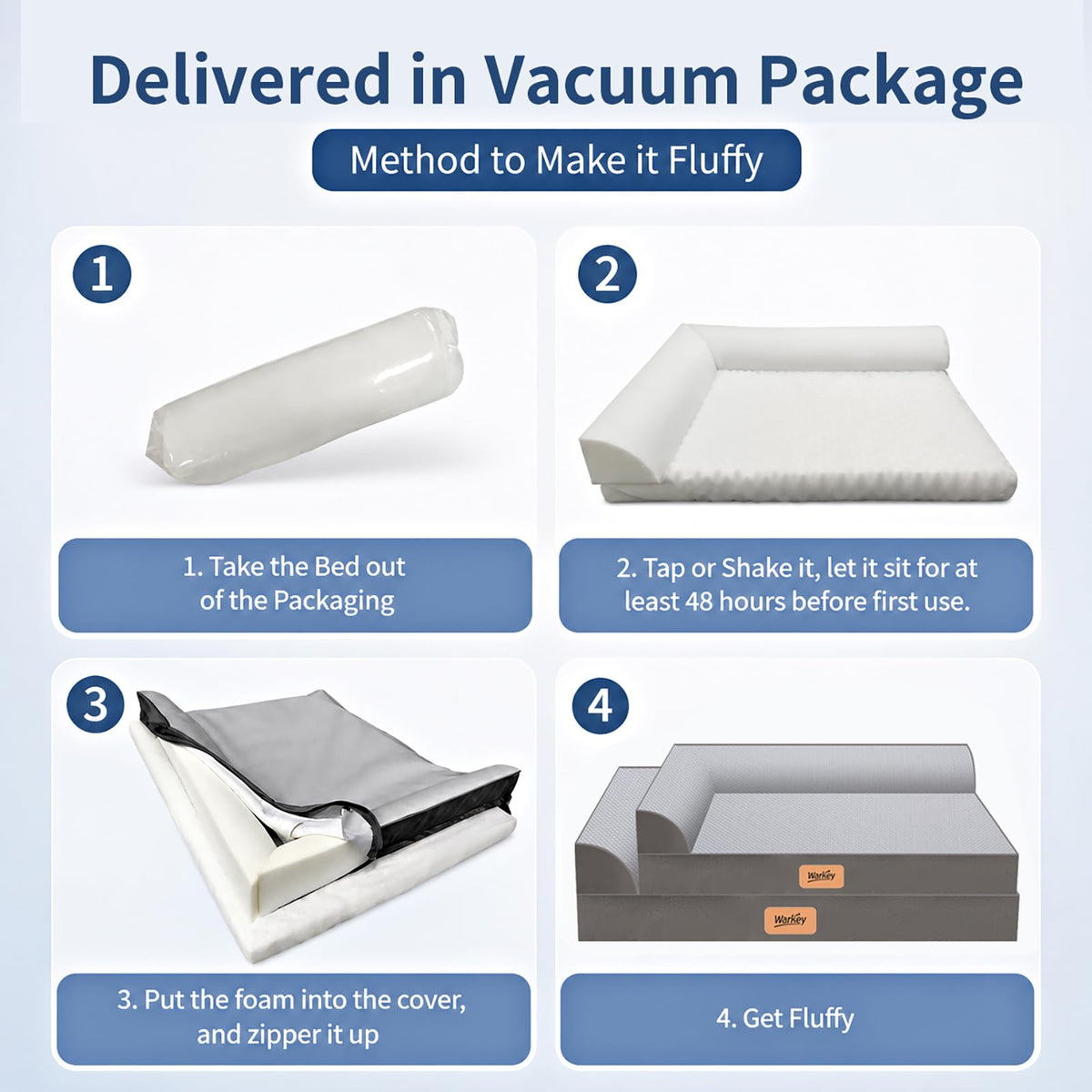 Cooling Orthopedic Memory Foam Dog Bed with Washable Cover X5525