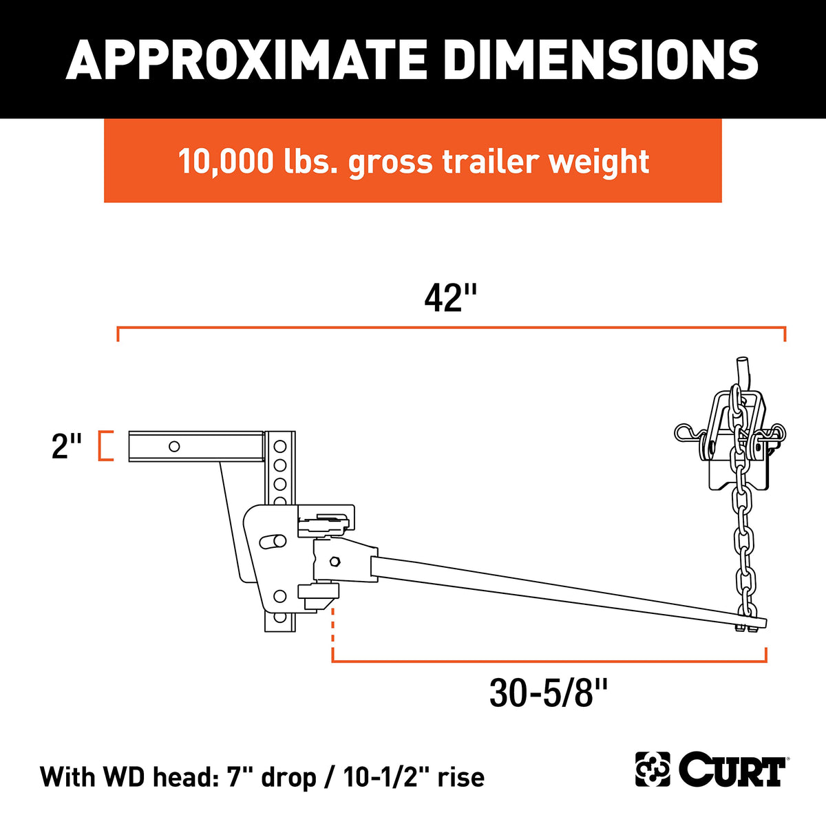 Weight Distribution Hitch 8K - 10K lbs O2122
