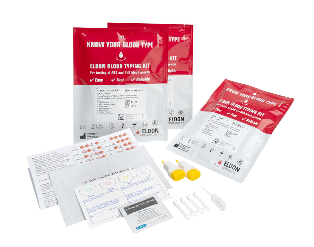 Blood Typing Kit 3 Test Pack T76228