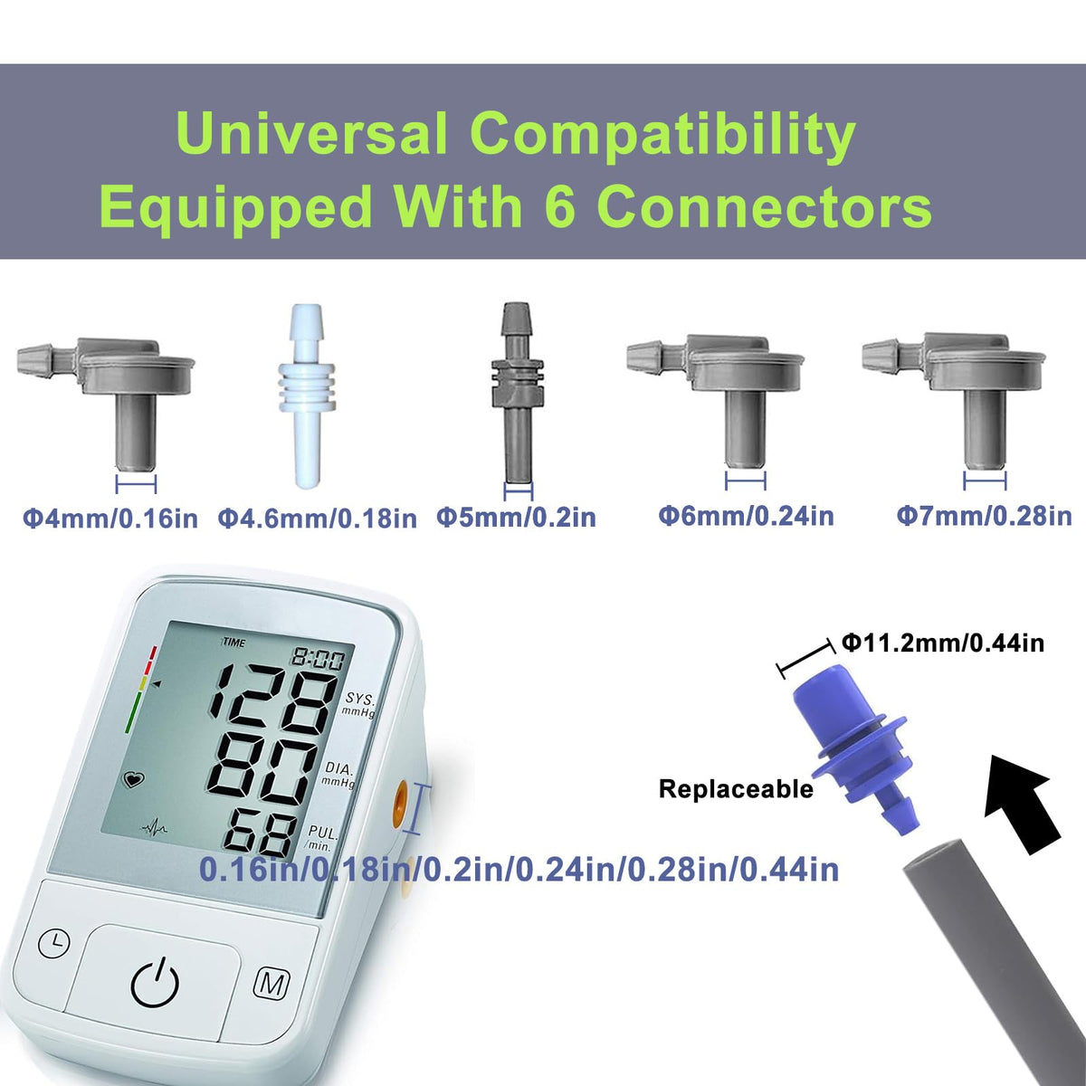 Extra Large Blood Pressure Cuff 22-52CM Adjustable T670